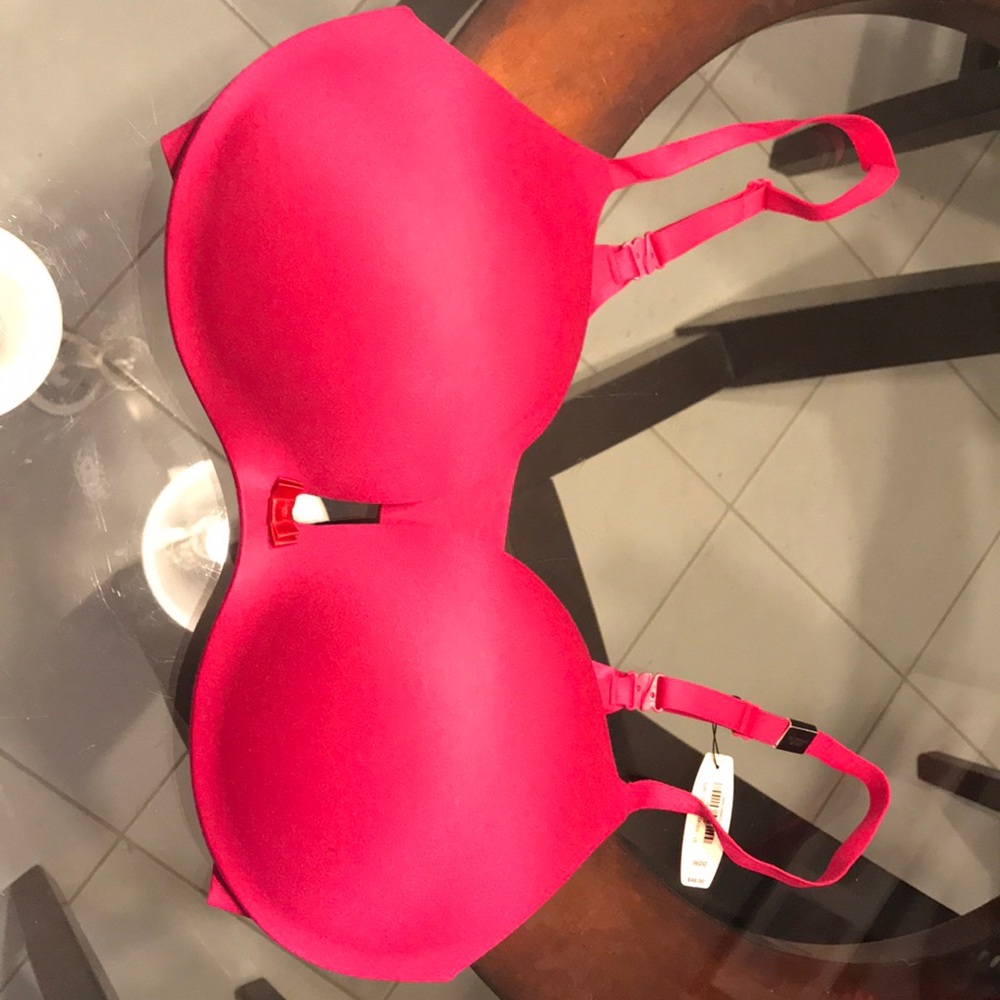 Pink Victoria secret bra.